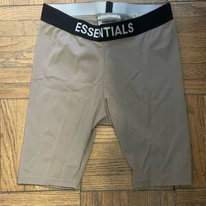 Essentials Women’s Olive Green Tan Biker Shorts